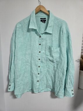 Jones & Co. 100% Linen Shirt Size 2X7